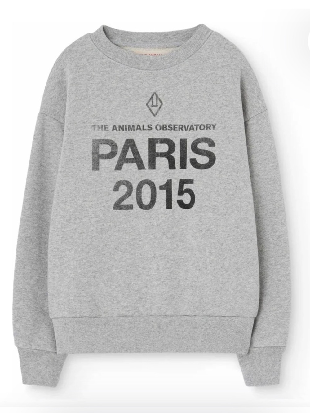 THE ANIMALS OBSERVATORY Paris 2015 Grey Crewneck Sweatshirt